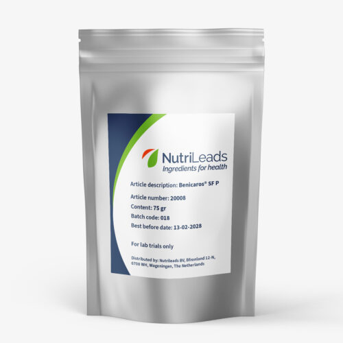 Pack of NutriLeads - Benicaros® SF P with printed label and product details